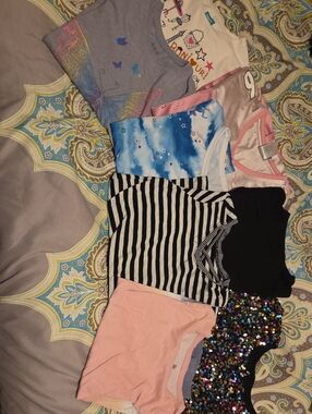Girls' Shirt Bundle - Mixed Colors and Prints